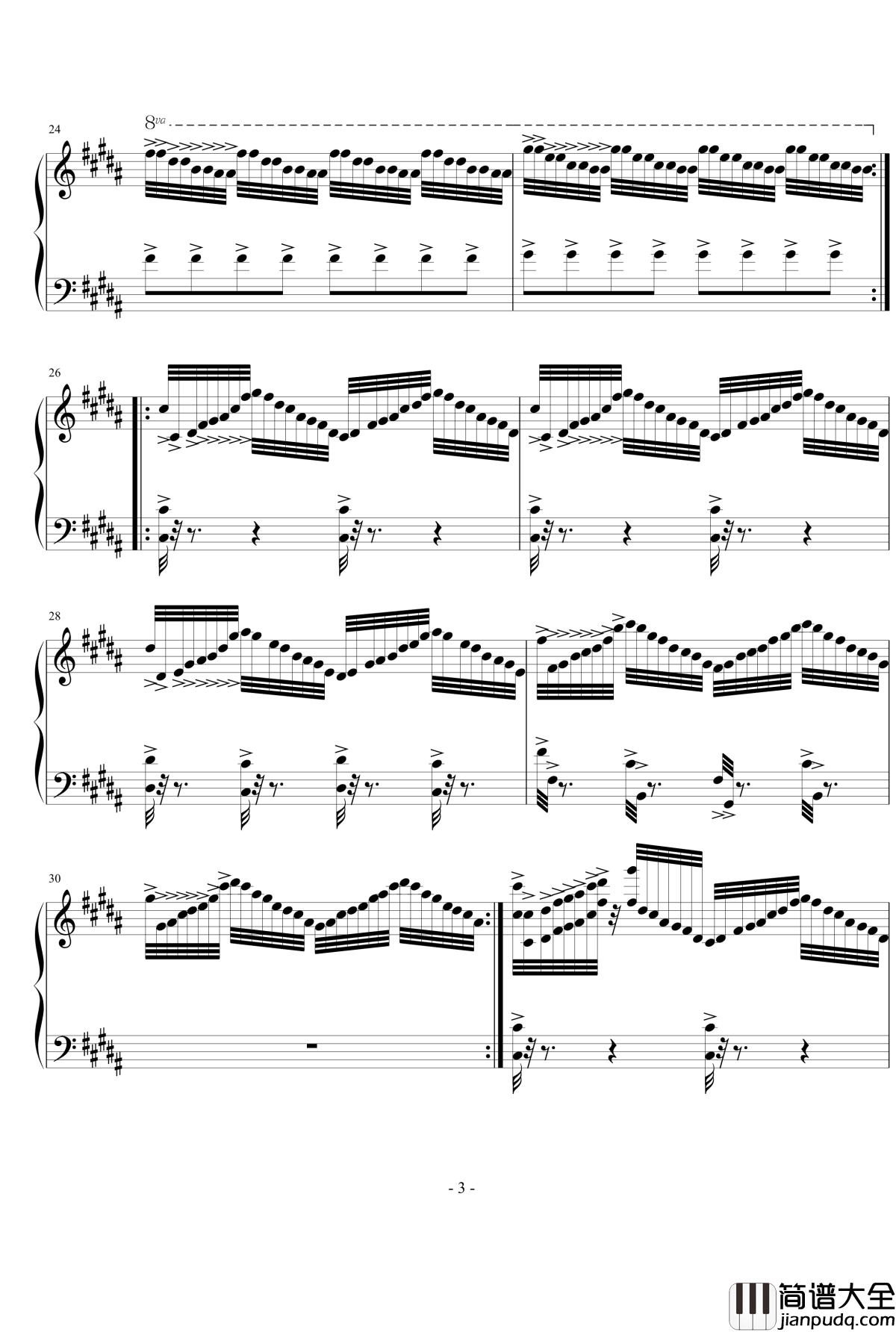 老涂普通练习曲2钢琴谱——黑键_老涂