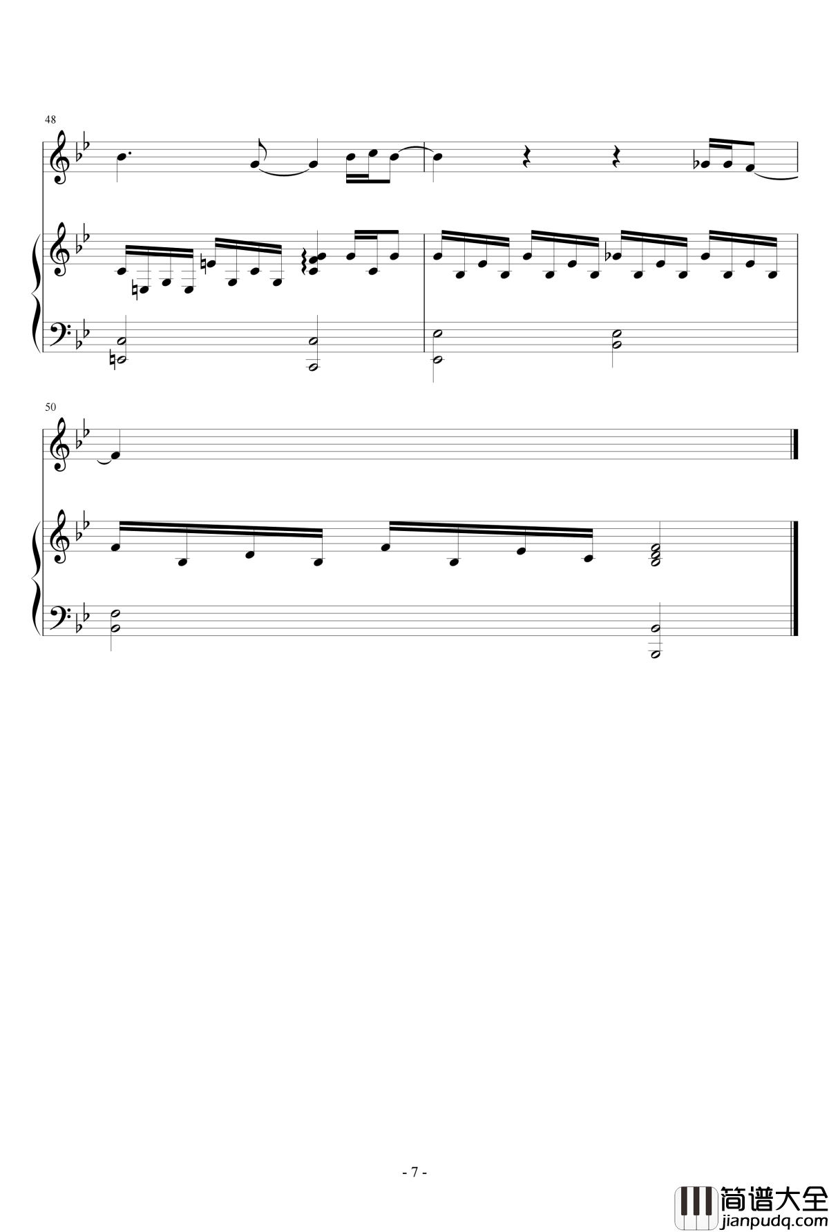 IF_YOU钢琴谱男声版_BigBang_低碳伴奏