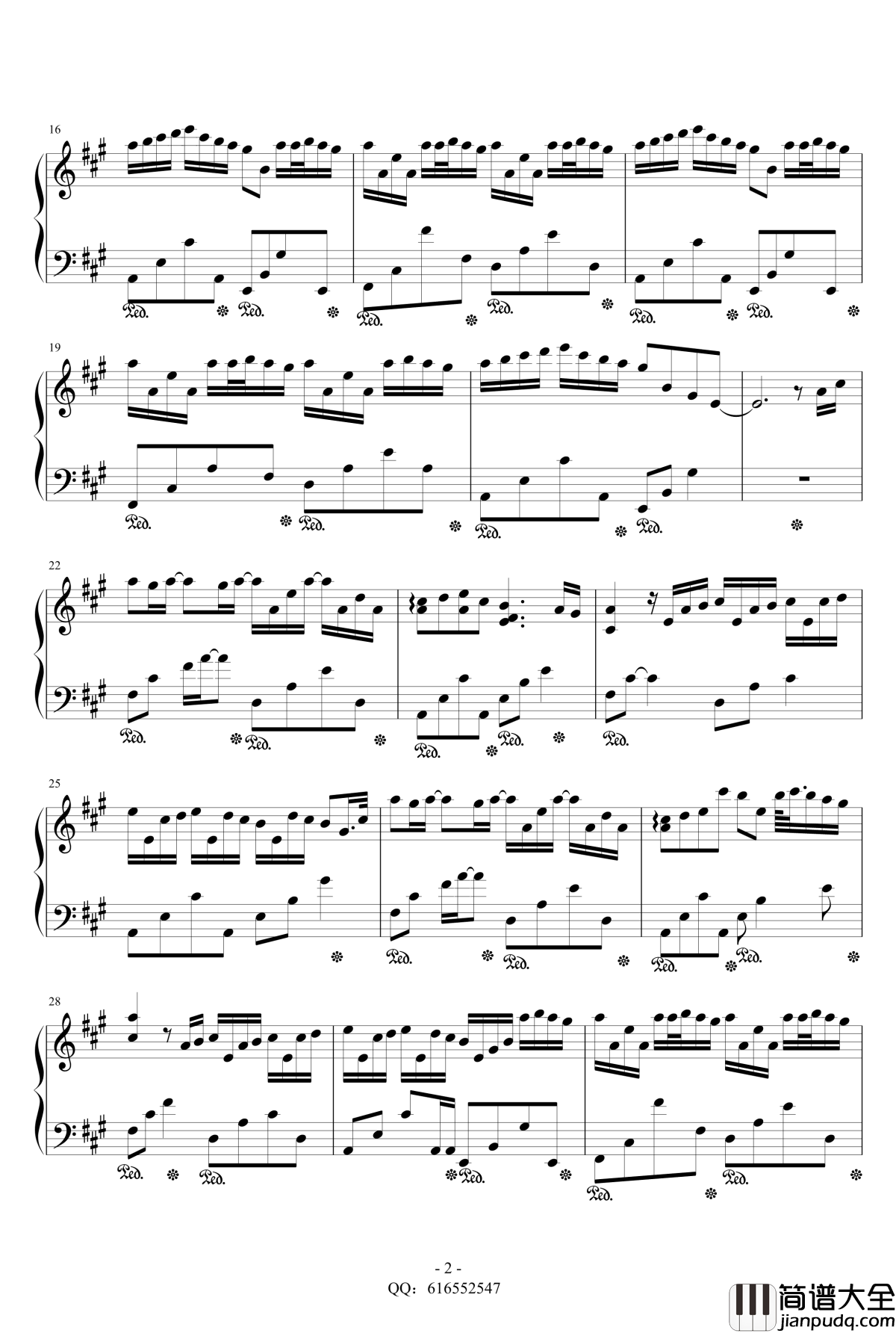 river_flows_in_you钢琴谱_金龙鱼原声版160822_Yiruma