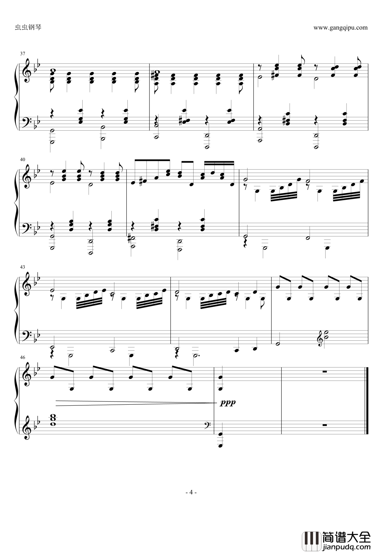 春天来到了我们的战场钢琴谱_合唱伴奏_夜莺