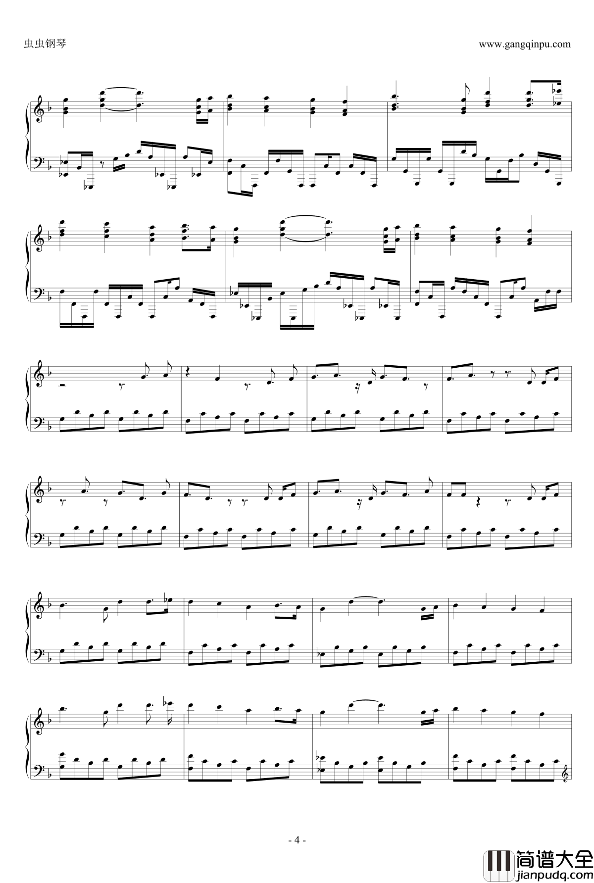 锈钢琴谱_毛线小精灵