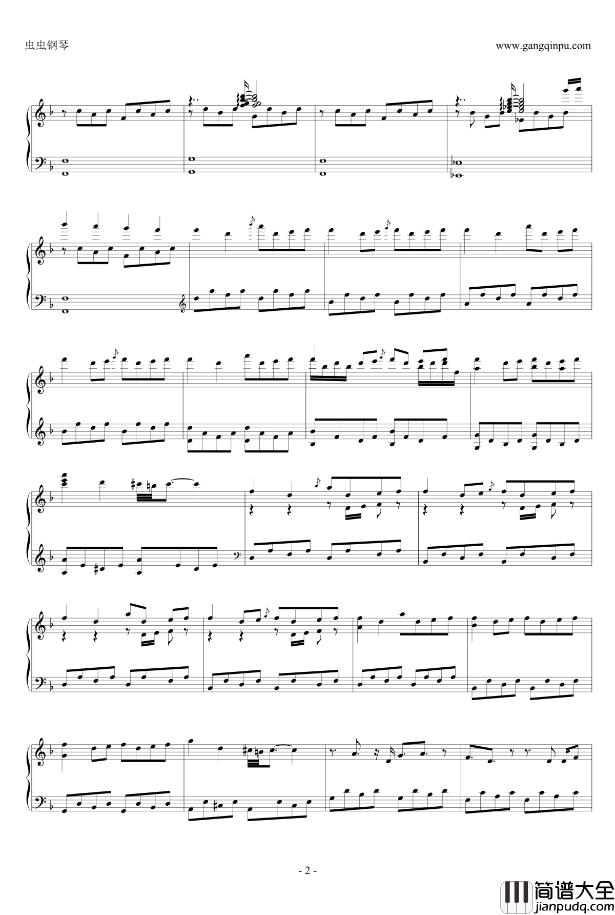 锈钢琴谱_毛线小精灵