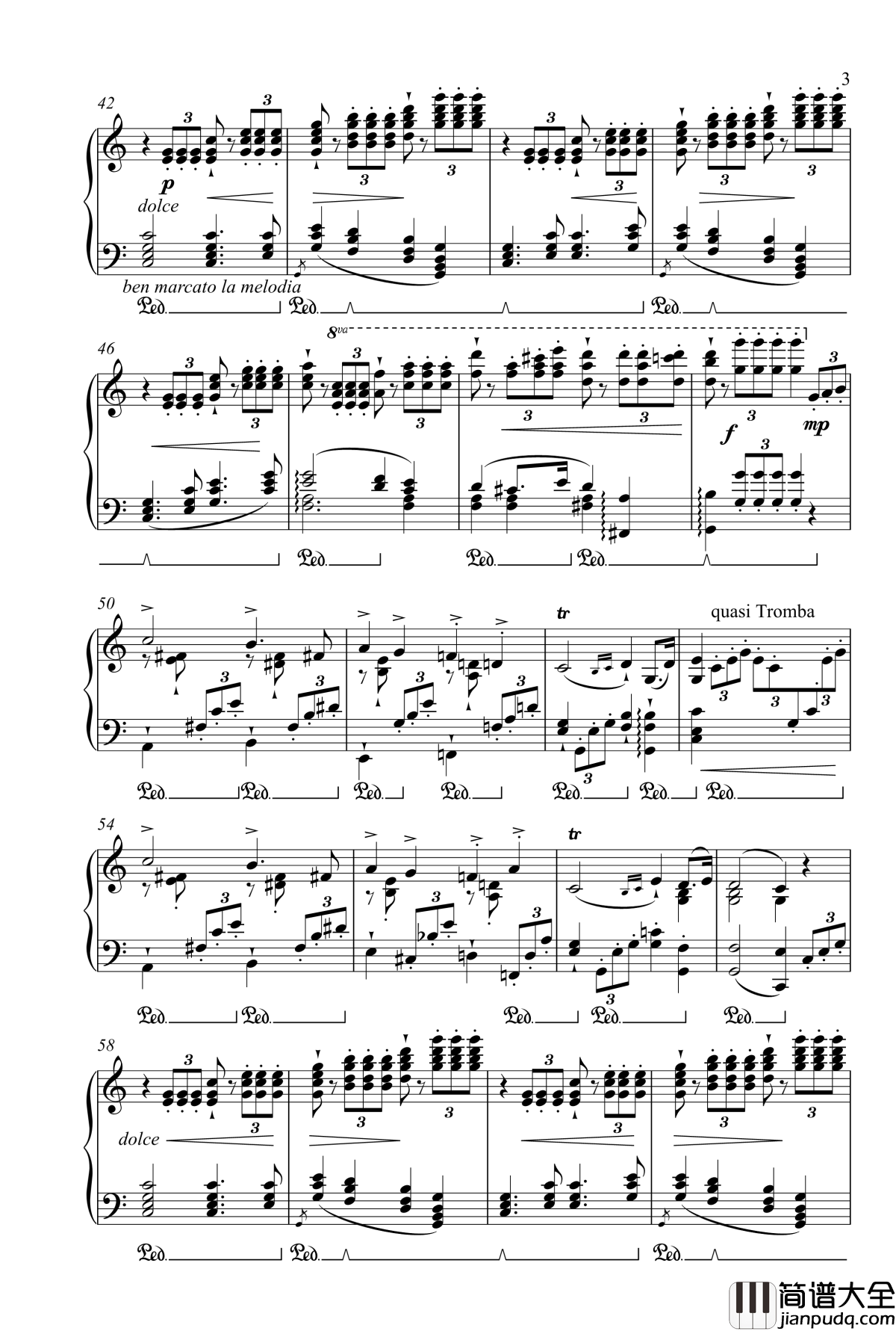 Hochzeitsmarsch_und_Elfenreigen_s410钢琴谱_婚礼进行曲_李斯特