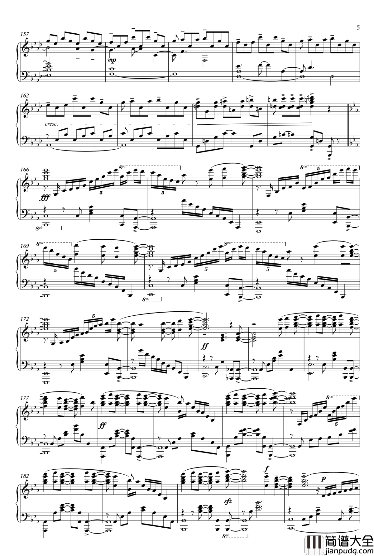 Brave_Shine钢琴谱_animenzzz