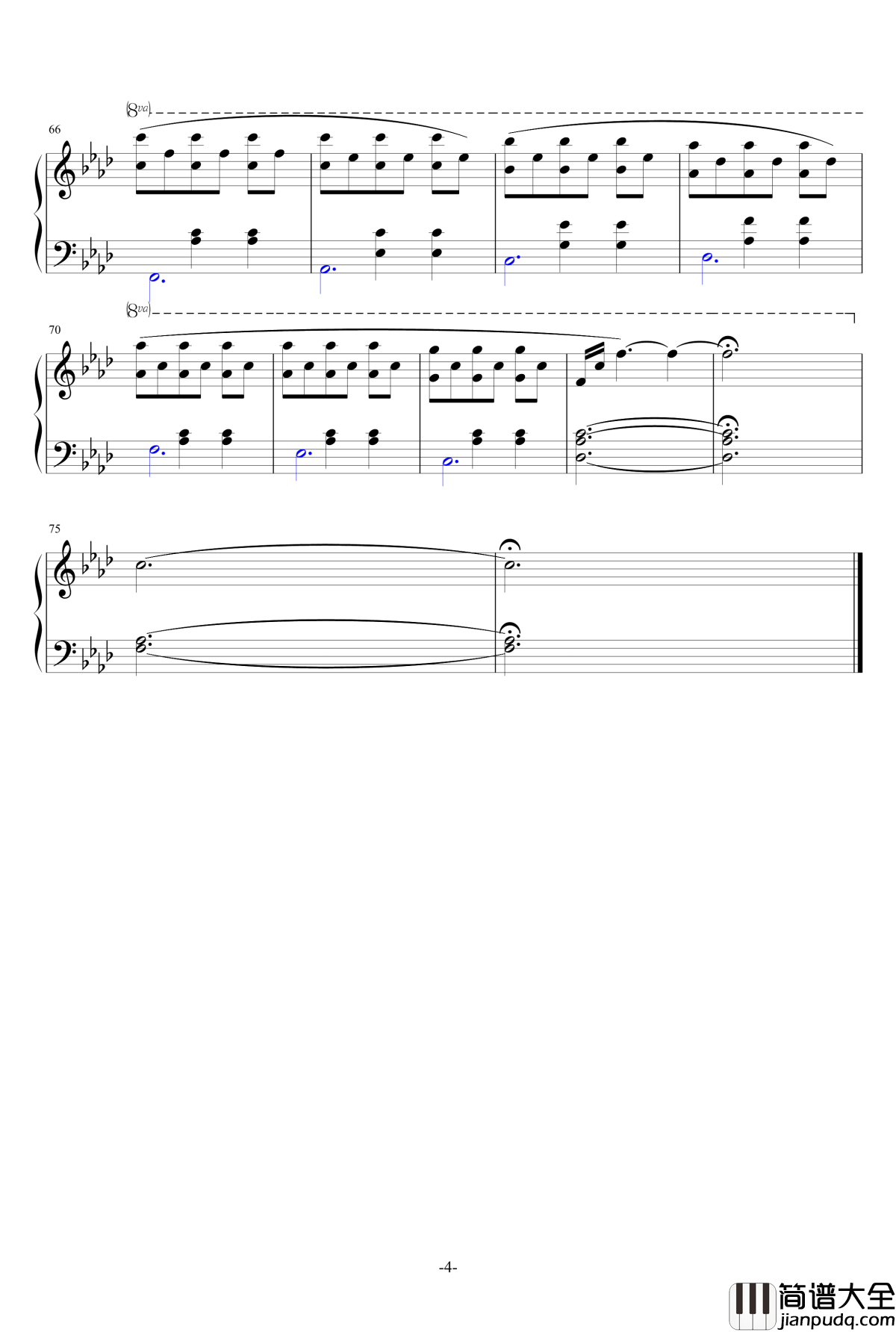 Rue_des_Trois_Frères钢琴谱_Fabrizio_Paterlini