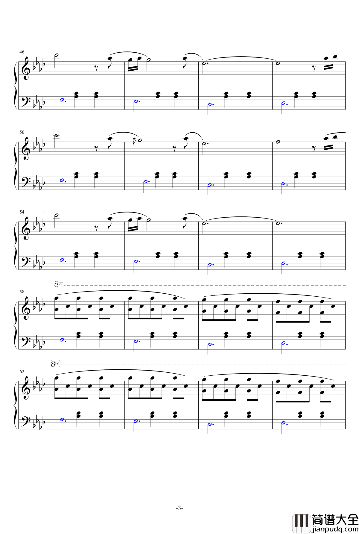 Rue_des_Trois_Frères钢琴谱_Fabrizio_Paterlini