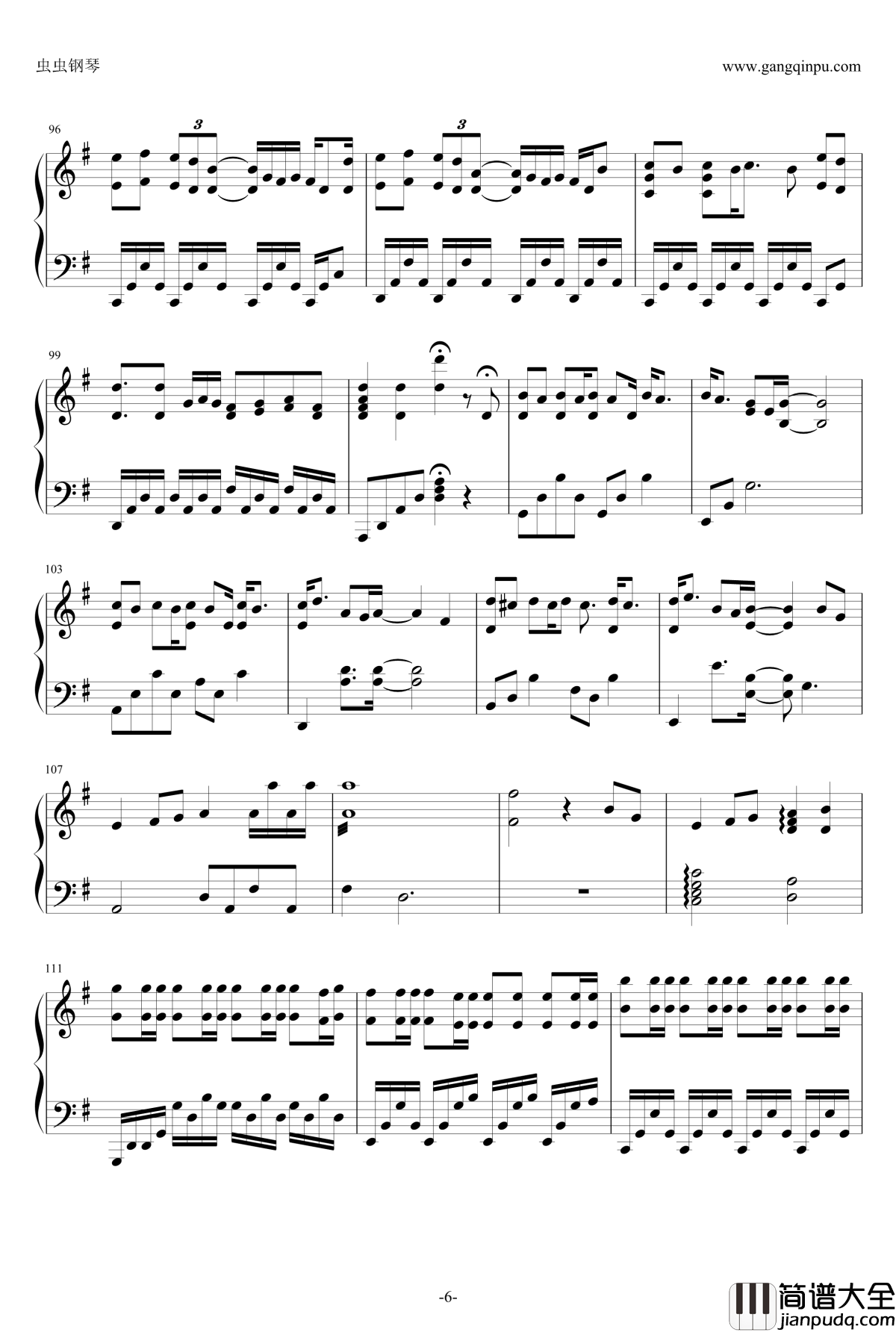 温柔钢琴谱_钢琴版_五月天