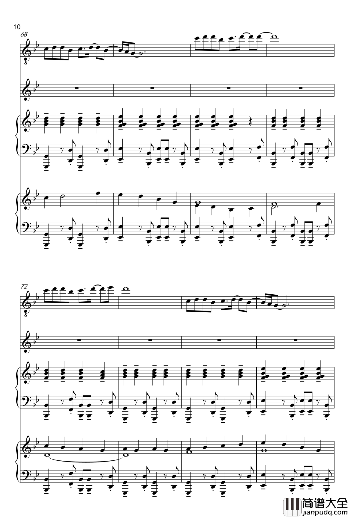 Only_love_can_hurt_like_this钢琴谱_Paloma_Faith