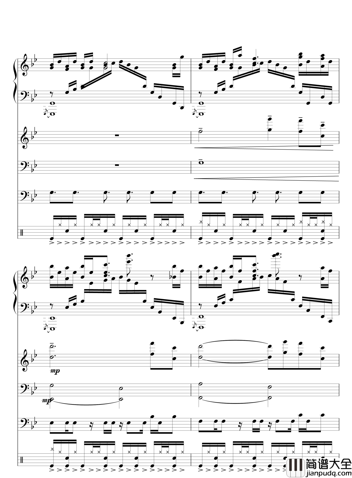 Quiet_Sky~繁春钢琴谱_lujianxiang555