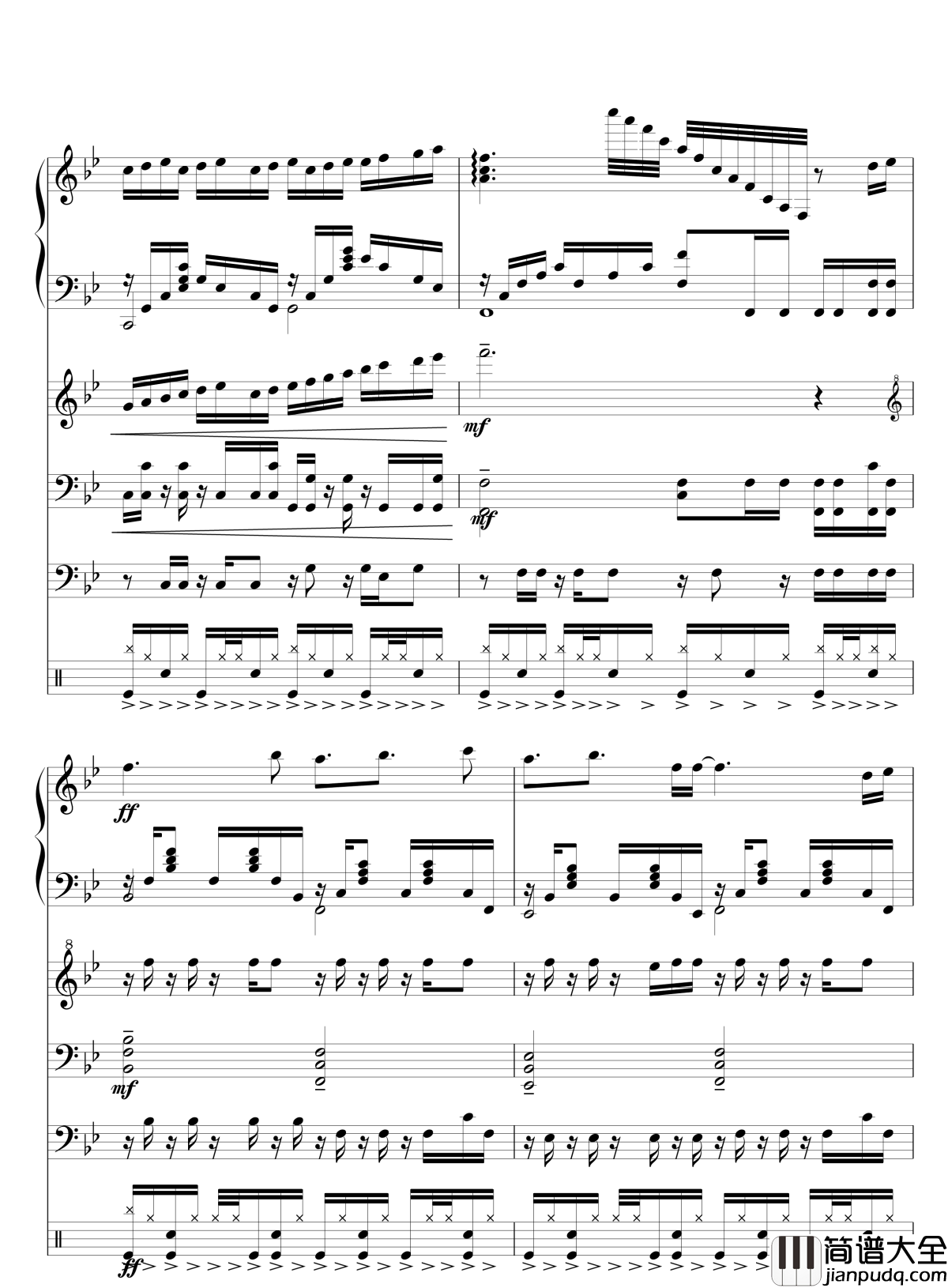 Quiet_Sky~繁春钢琴谱_lujianxiang555