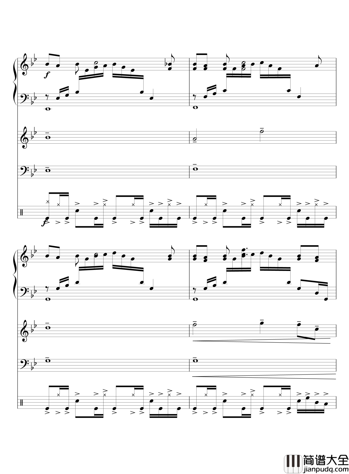 Quiet_Sky~繁春钢琴谱_lujianxiang555