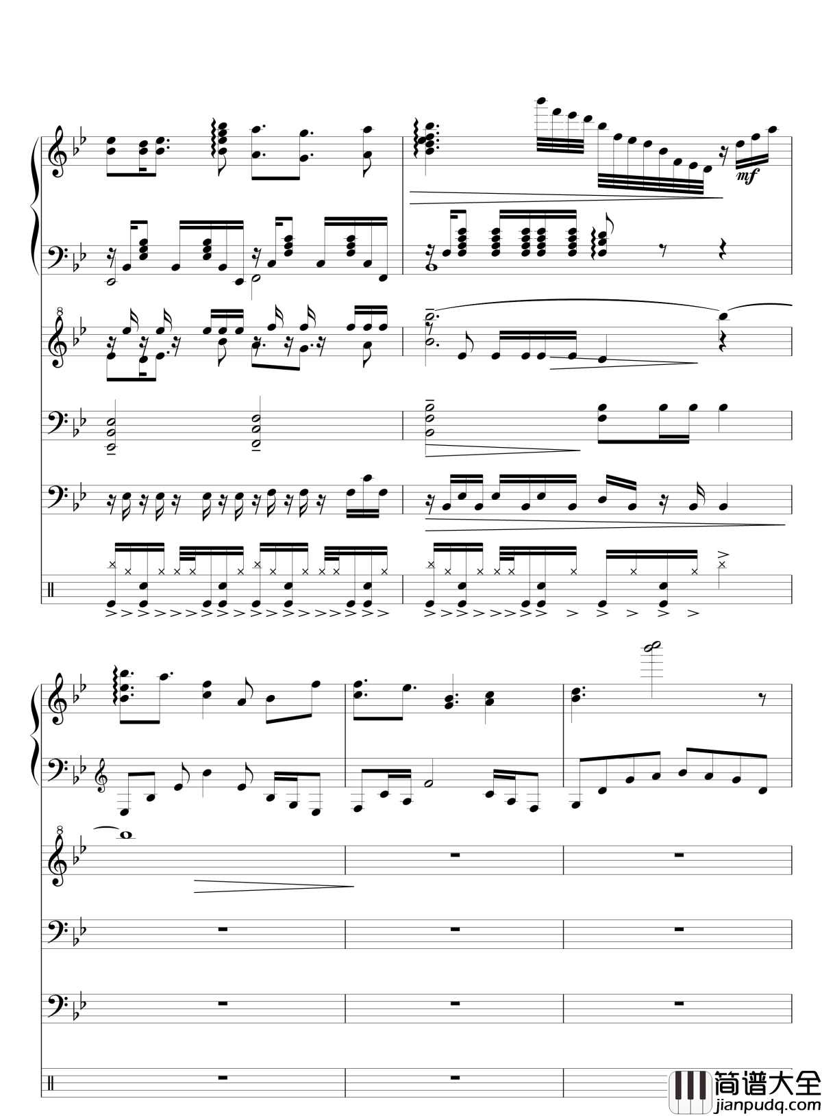 Quiet_Sky~繁春钢琴谱_lujianxiang555