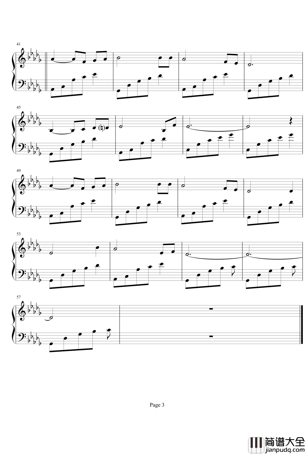 樱花庄的宠物女孩钢琴谱_今日の日はさようなら