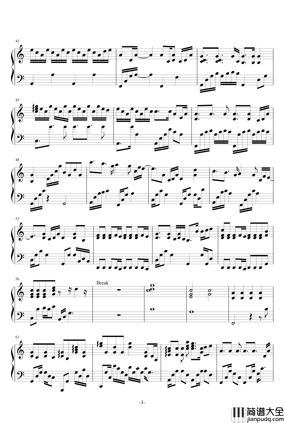 All_of_me钢琴谱_伴奏谱_张靓颖