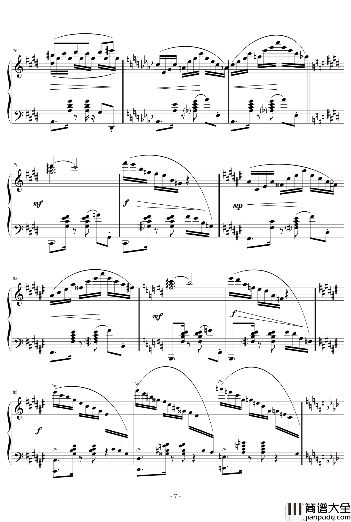 POUSSE_CAFE钢琴谱_KioooS