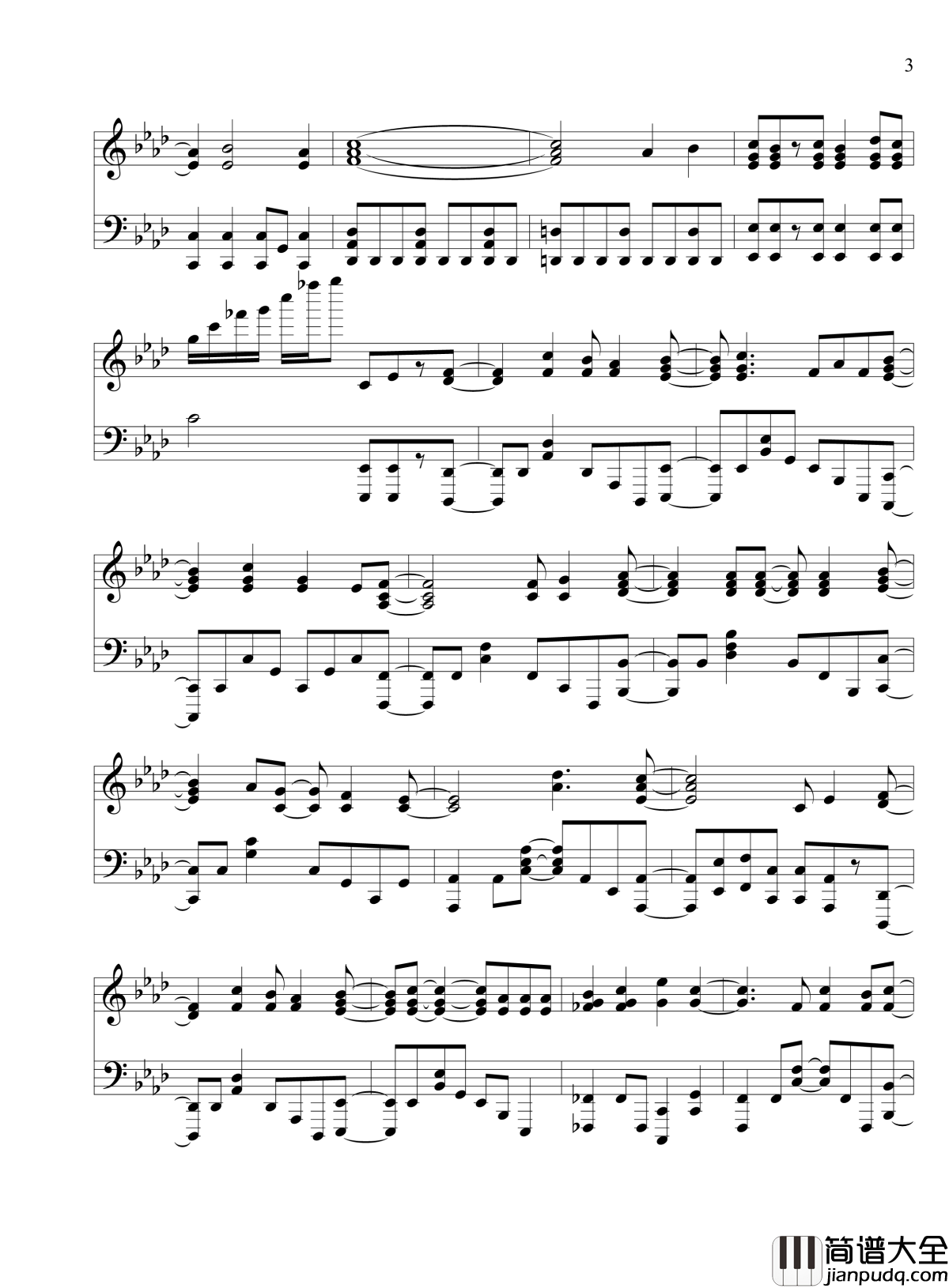 High_Free_Spirits钢琴谱_四月新番中