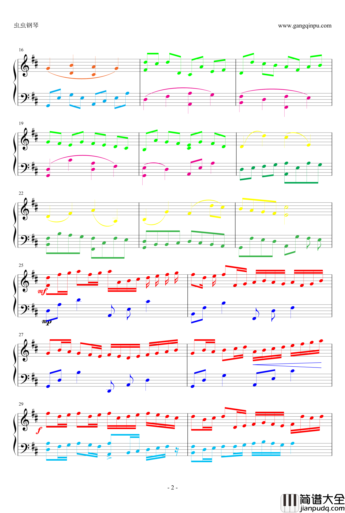 Pachelbel钢琴谱_卡农_帕赫贝尔