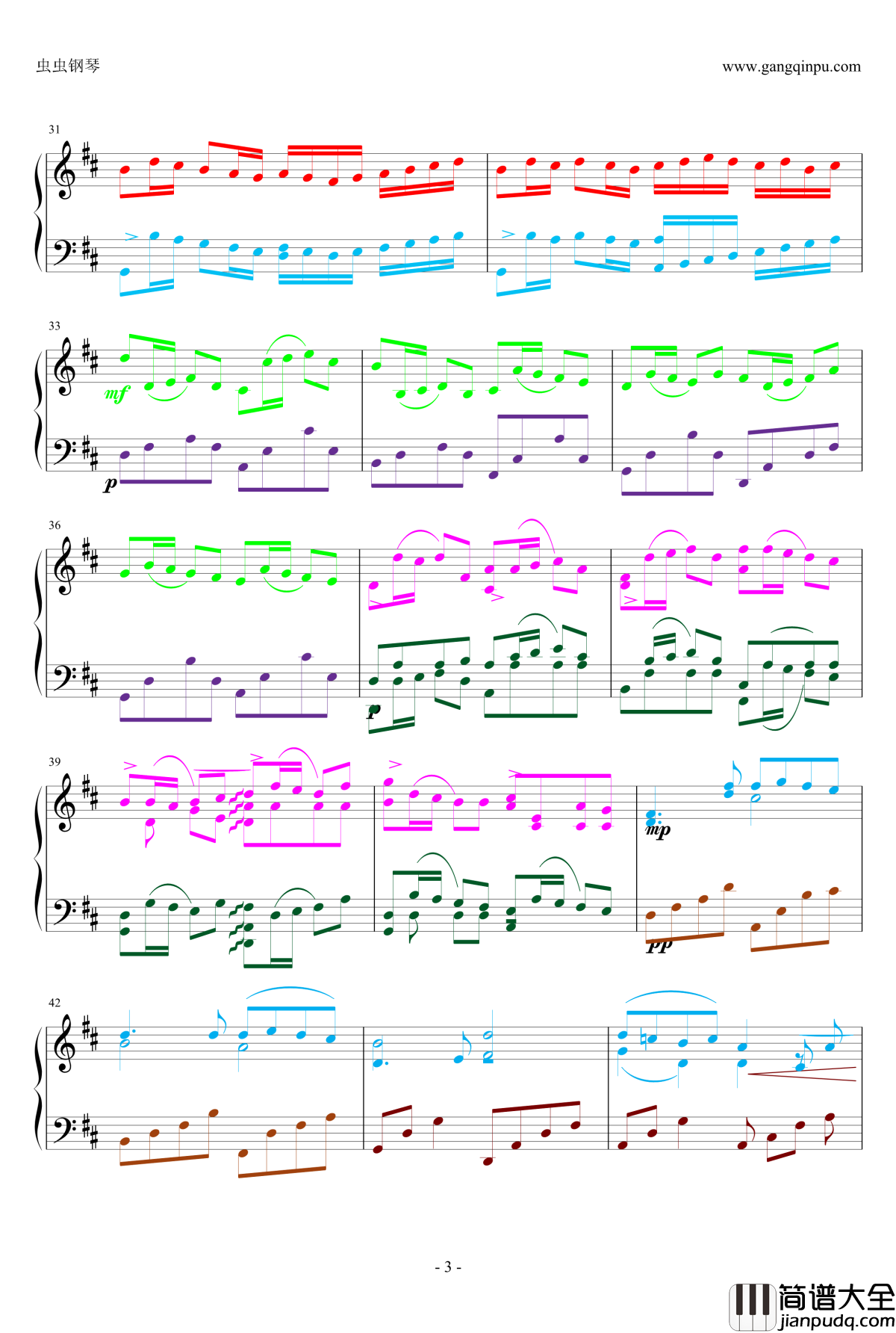Pachelbel钢琴谱_卡农_帕赫贝尔