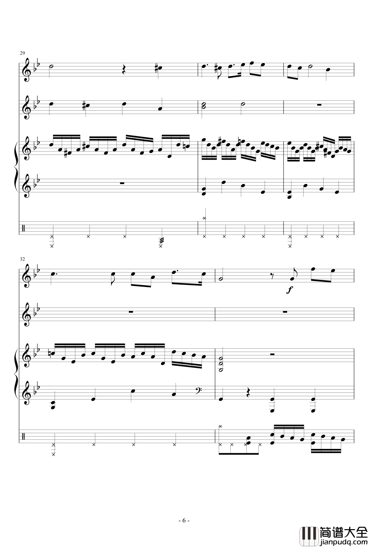 Wanderer钢琴谱_狂音§