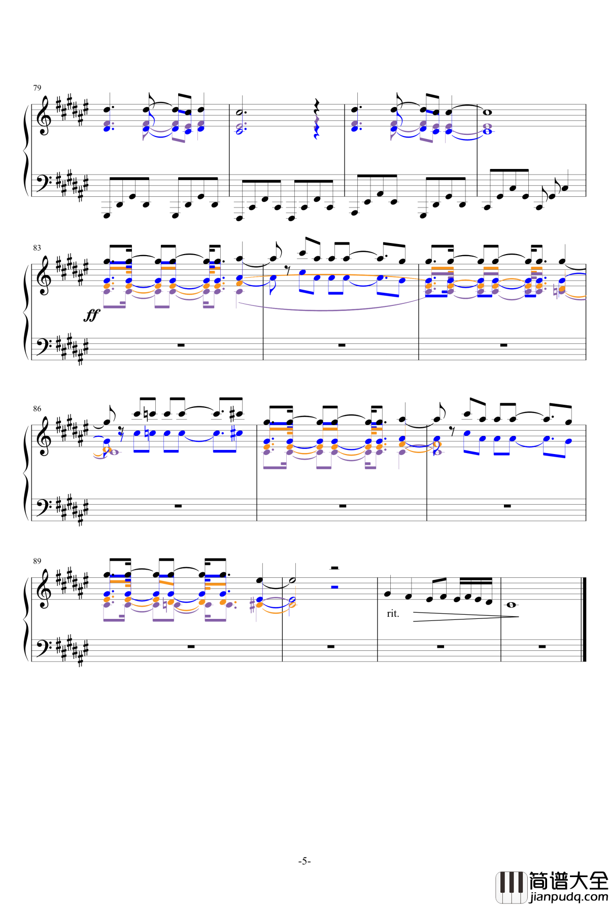 Try_Everything钢琴谱__疯狂动物城_电影主题曲