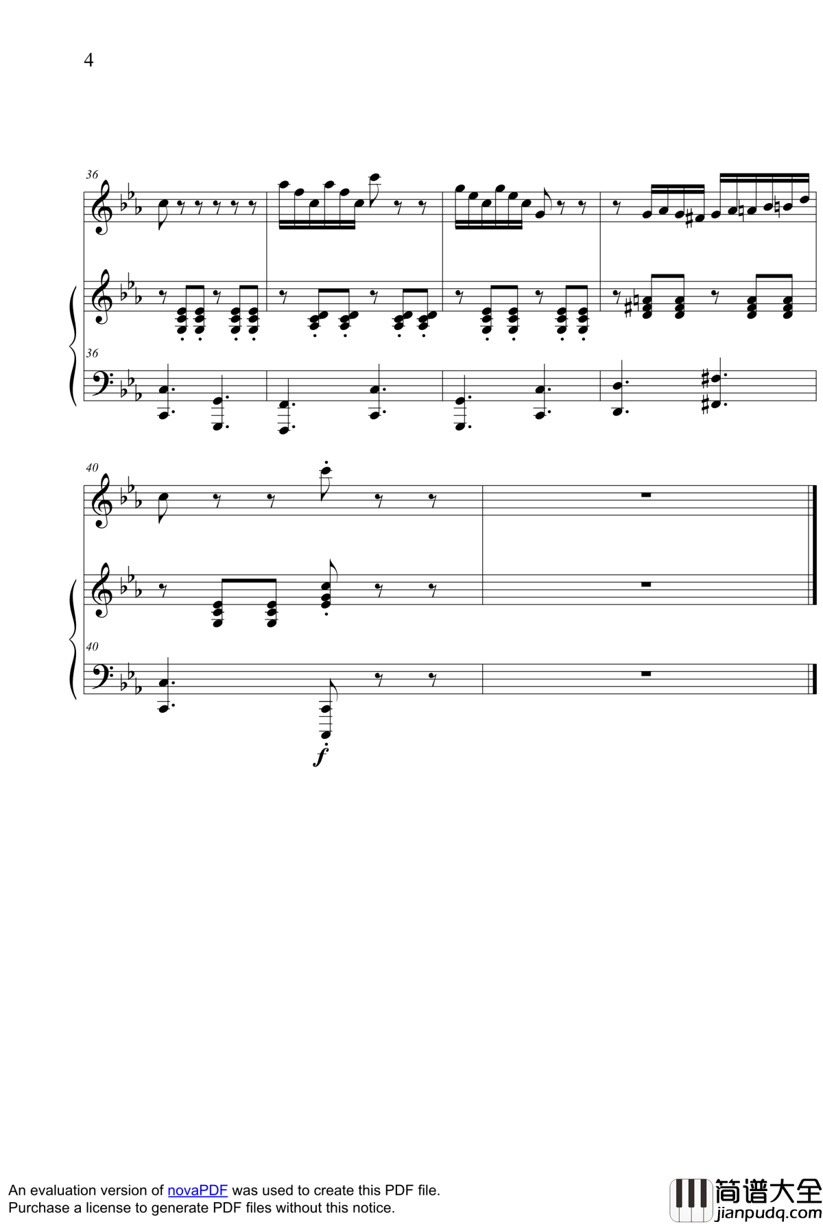 Micmacs_A_La_Gare钢琴谱_尽情游戏插曲