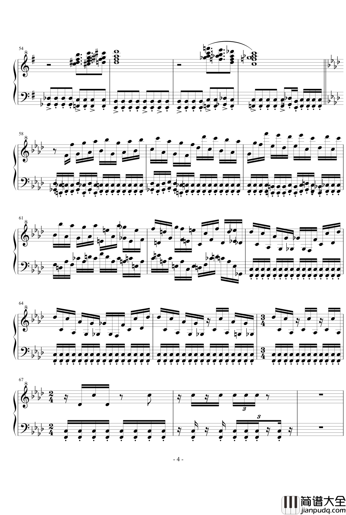 最早期风格钢琴谱_II_流行追梦人