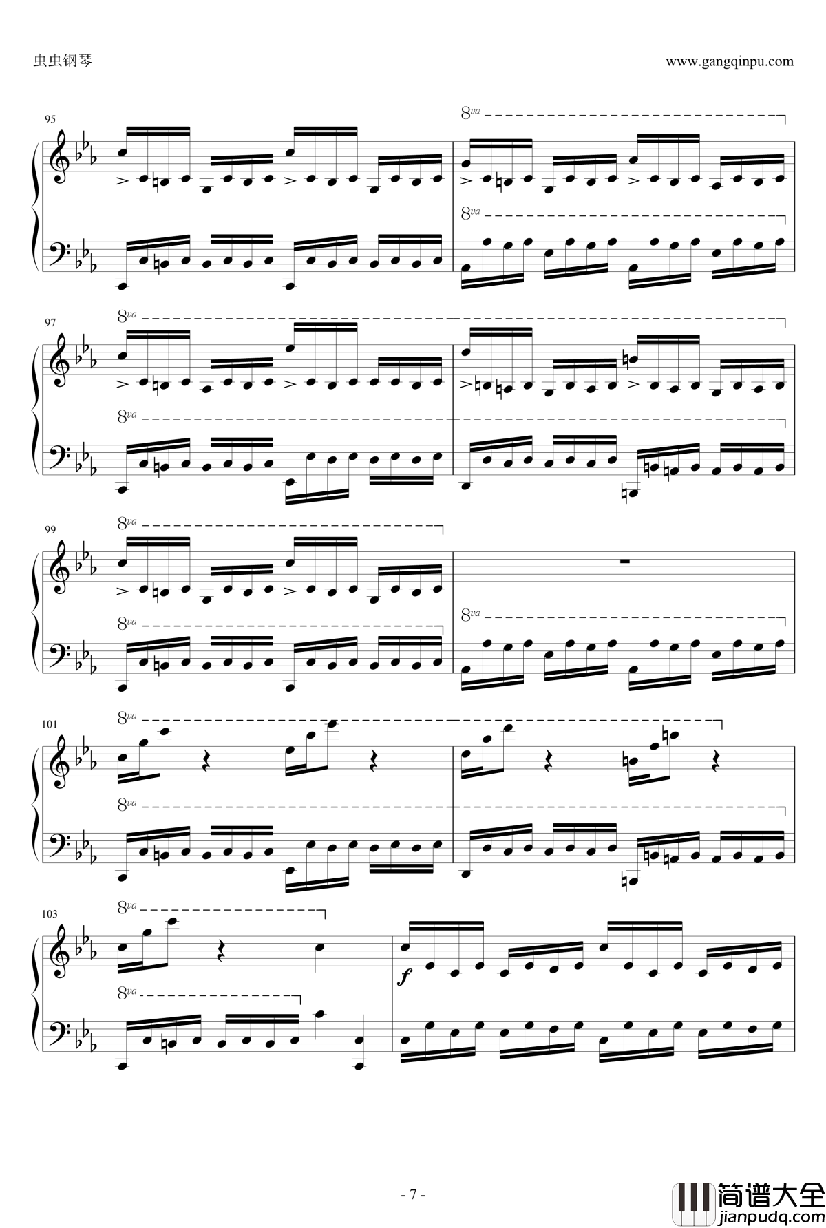 Prelude_in_C_Major钢琴谱_马克西姆_Maksim·Mrvica