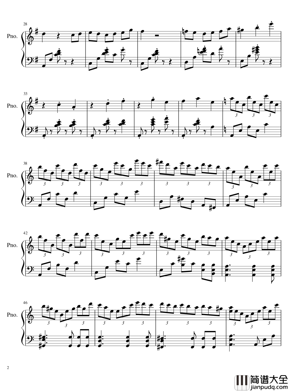 静谧钢琴谱_Emotion_Diary_RMcaihong