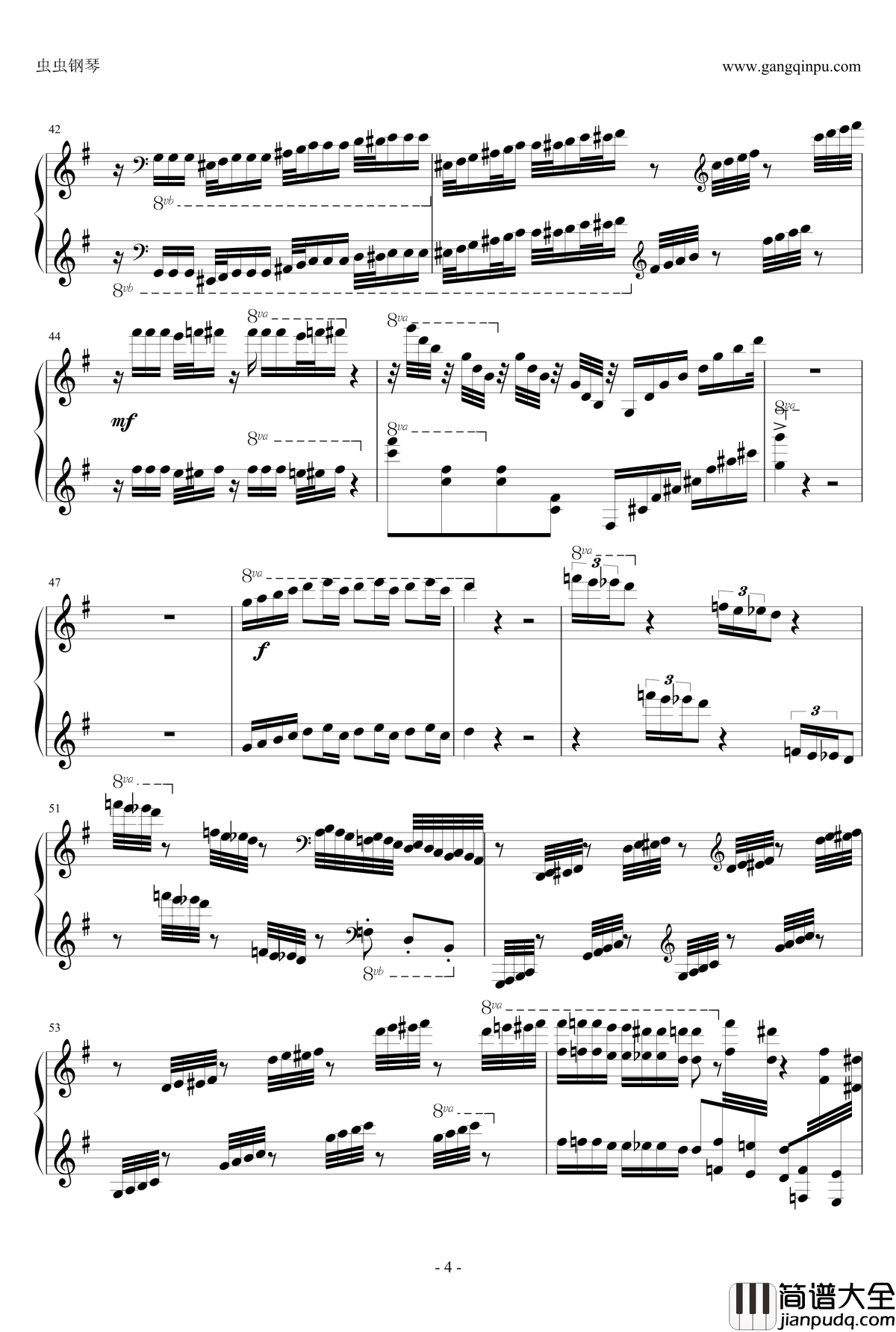 Sabre_Dance钢琴谱_马刀舞曲_马克西姆_Maksim·Mrvica