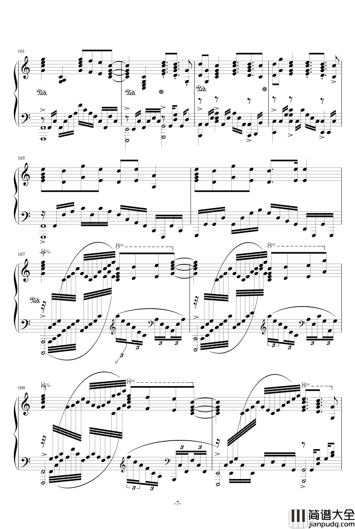 老夫的少女心啊啊啊串烧钢琴谱_泽野弘之