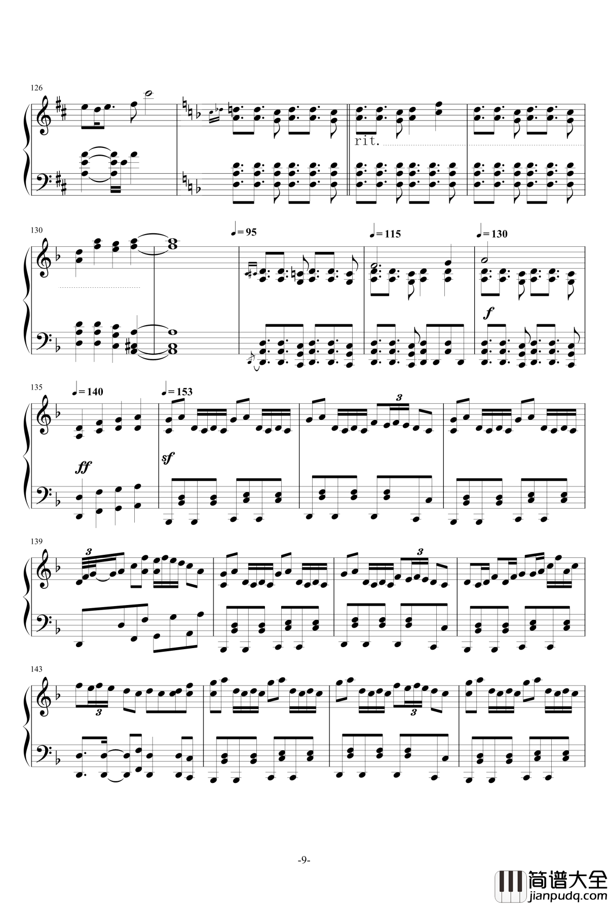 老夫的少女心啊啊啊串烧钢琴谱_泽野弘之