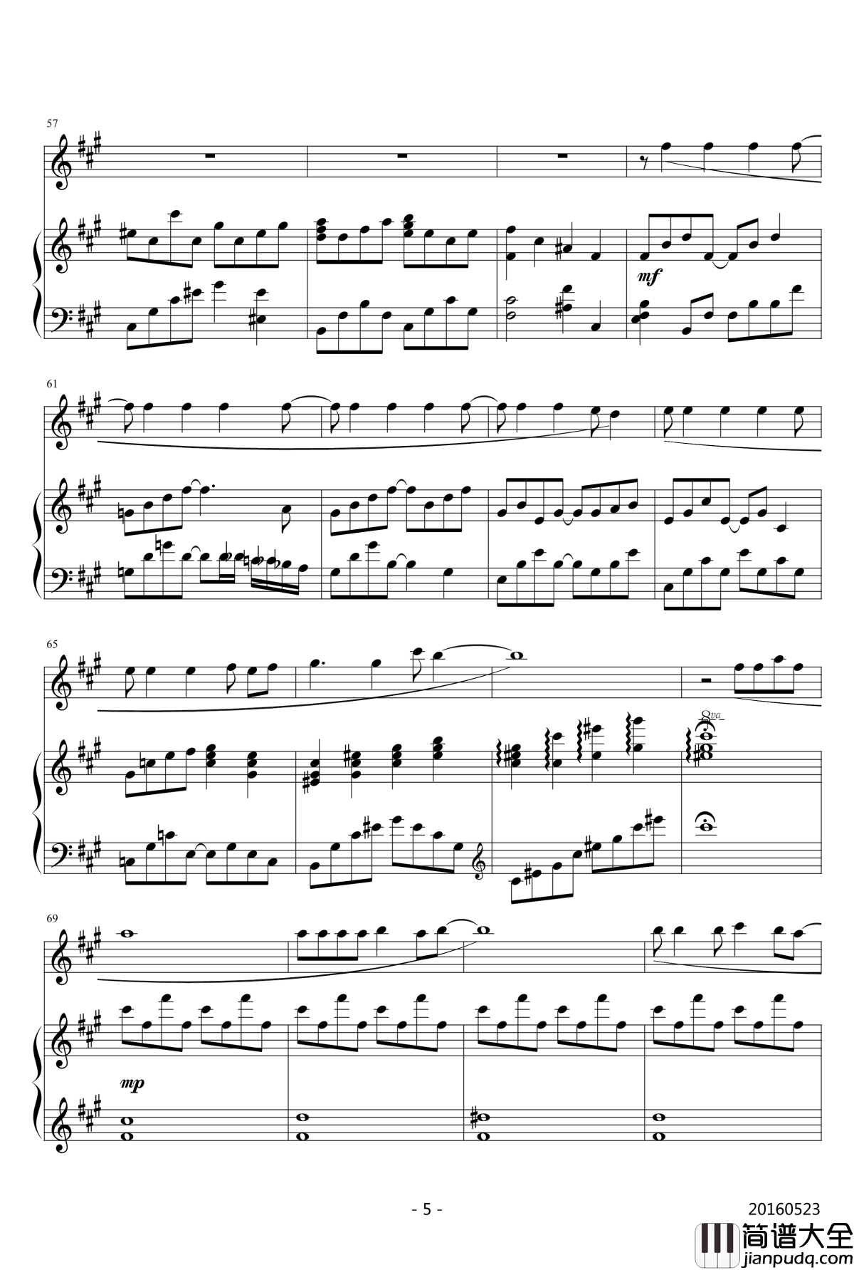 禁绝边境线钢琴谱_钢琴伴奏_超时空要塞△