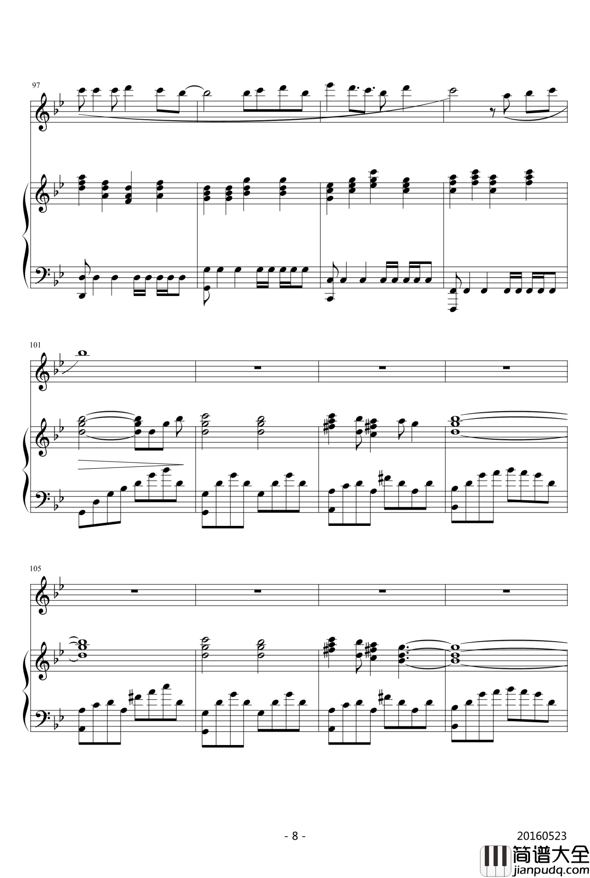 禁绝边境线钢琴谱_钢琴伴奏_超时空要塞△