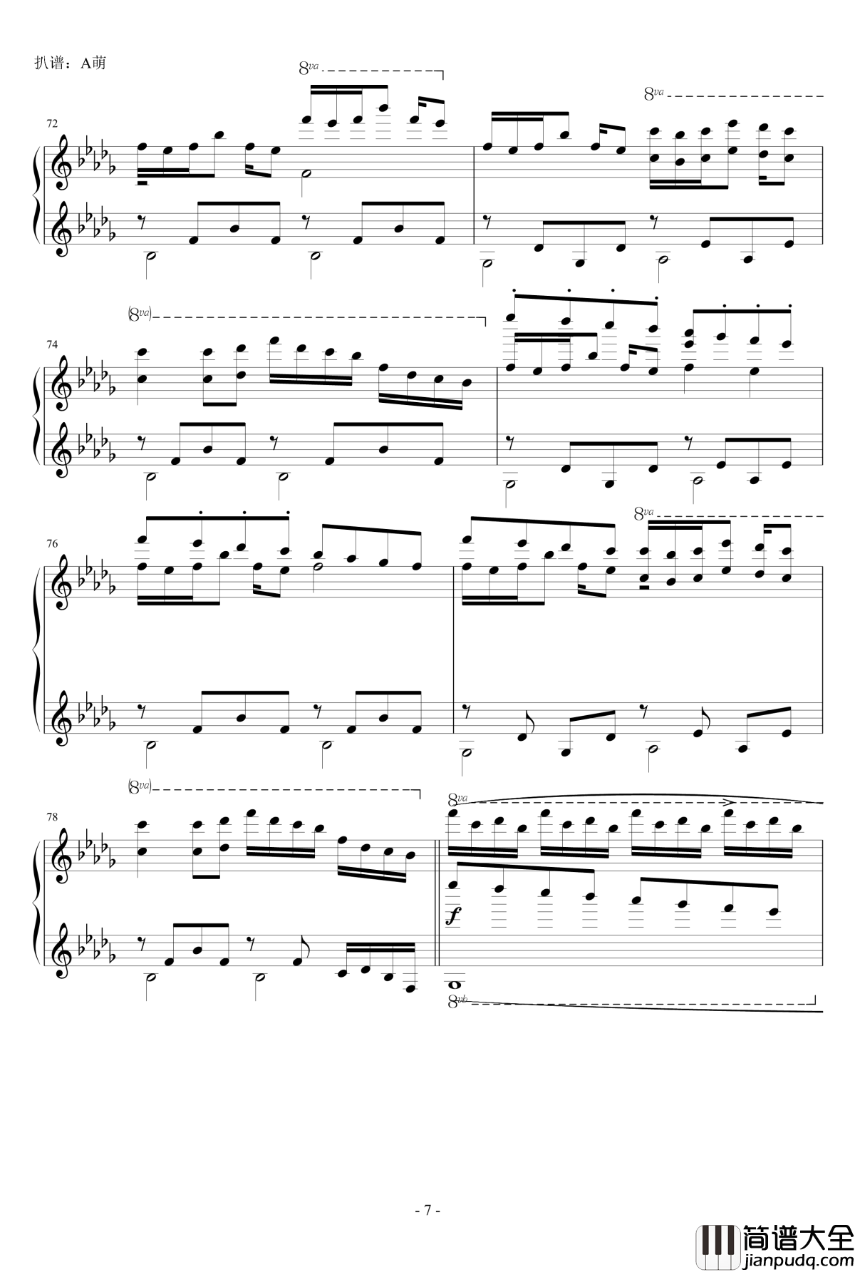 Luv_letter钢琴谱_双音轨版_DJ_Okawari