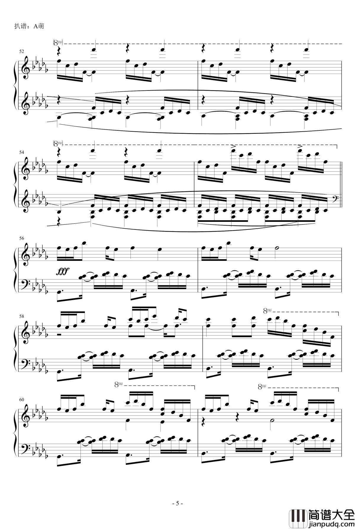 Luv_letter钢琴谱_双音轨版_DJ_Okawari