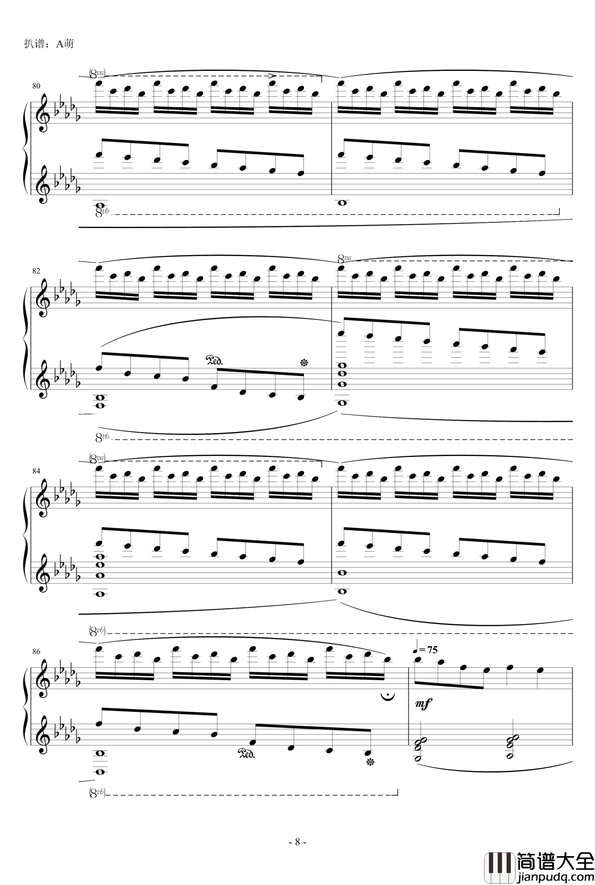 Luv_letter钢琴谱_双音轨版_DJ_Okawari