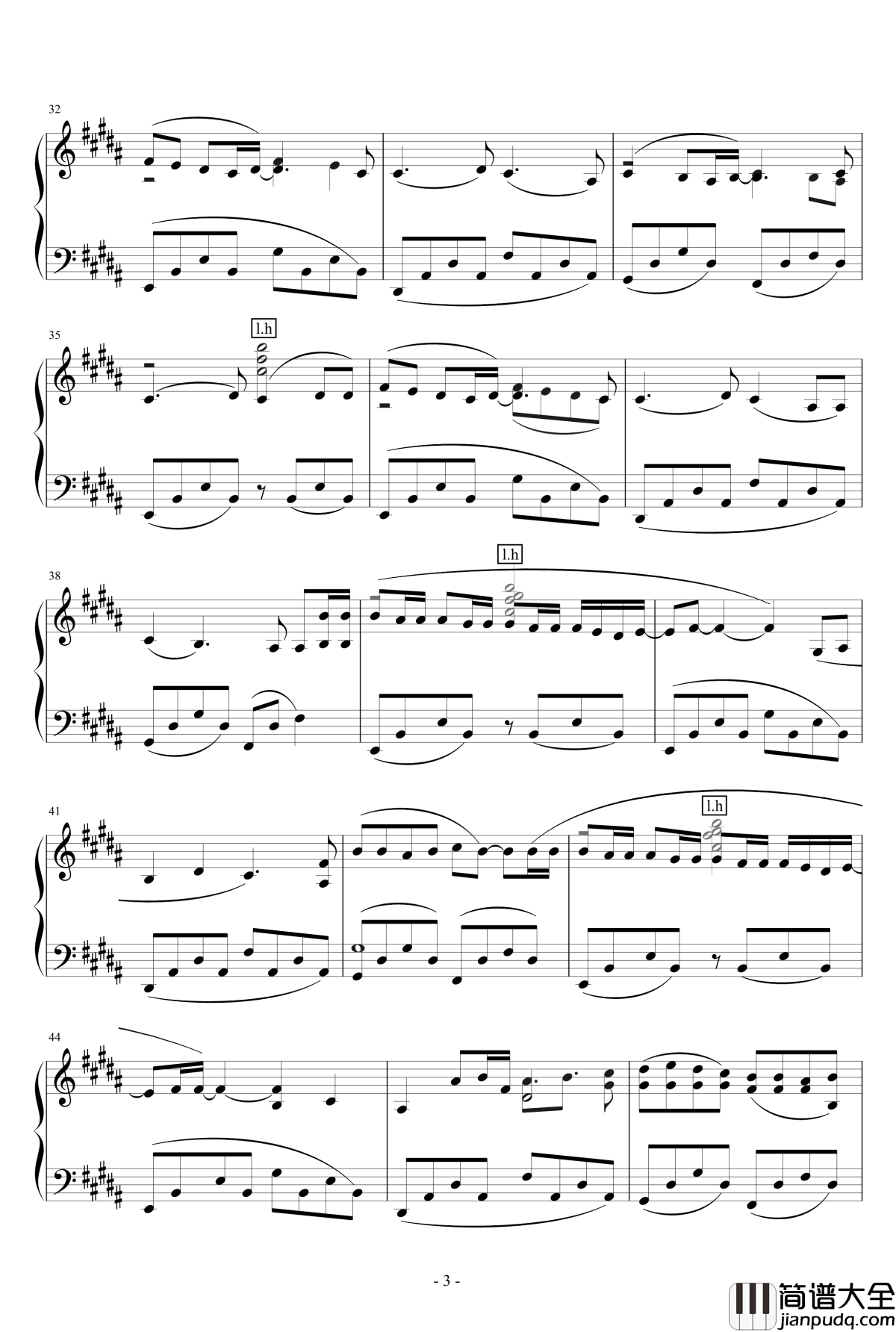 空之境界第二章主题歌钢琴谱__君が光に変えて行_尾浦游纪