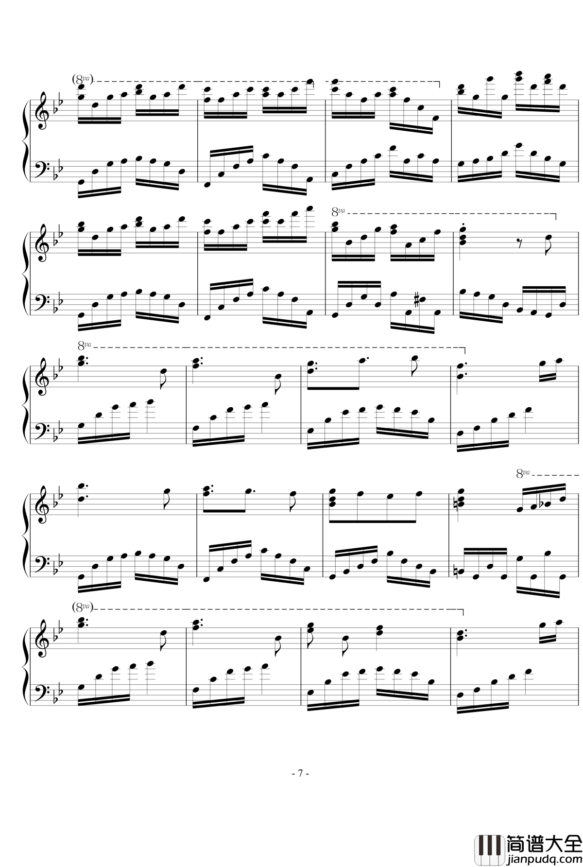 坠落的记忆钢琴谱_西月啼