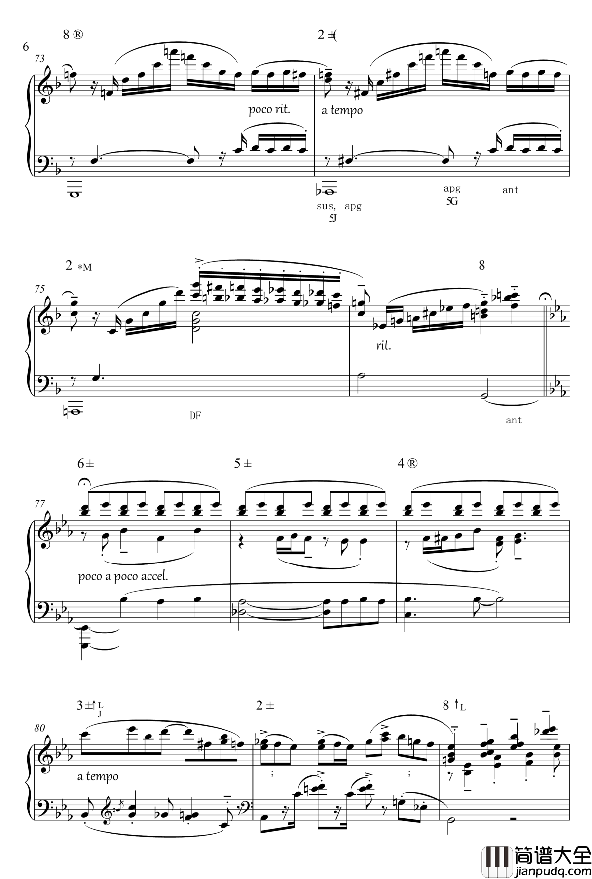 罗兰灯道钢琴谱_分析版_南条绘梨子