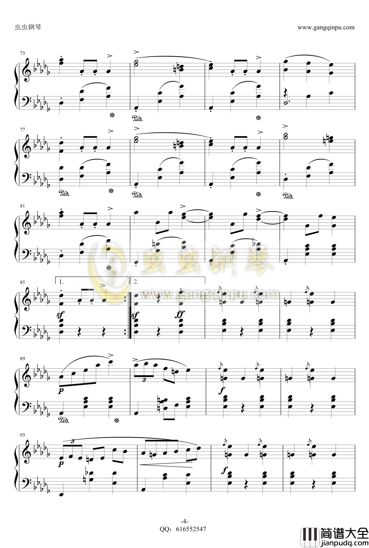 降E大调辉煌的大圆舞曲钢琴谱_金龙鱼_肖邦_chopin_