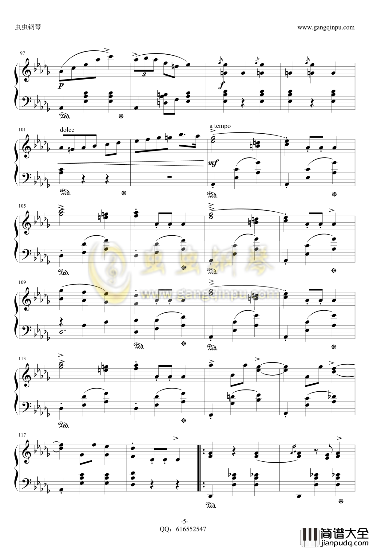 降E大调辉煌的大圆舞曲钢琴谱_金龙鱼_肖邦_chopin_