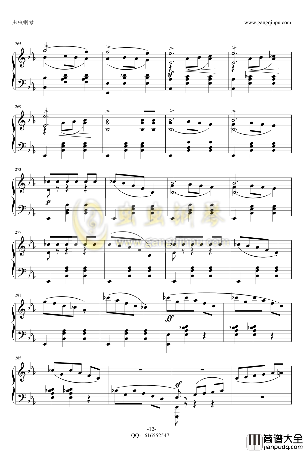 降E大调辉煌的大圆舞曲钢琴谱_金龙鱼_肖邦_chopin_