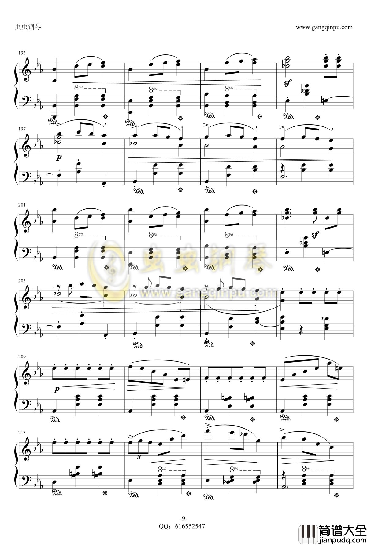 降E大调辉煌的大圆舞曲钢琴谱_金龙鱼_肖邦_chopin_