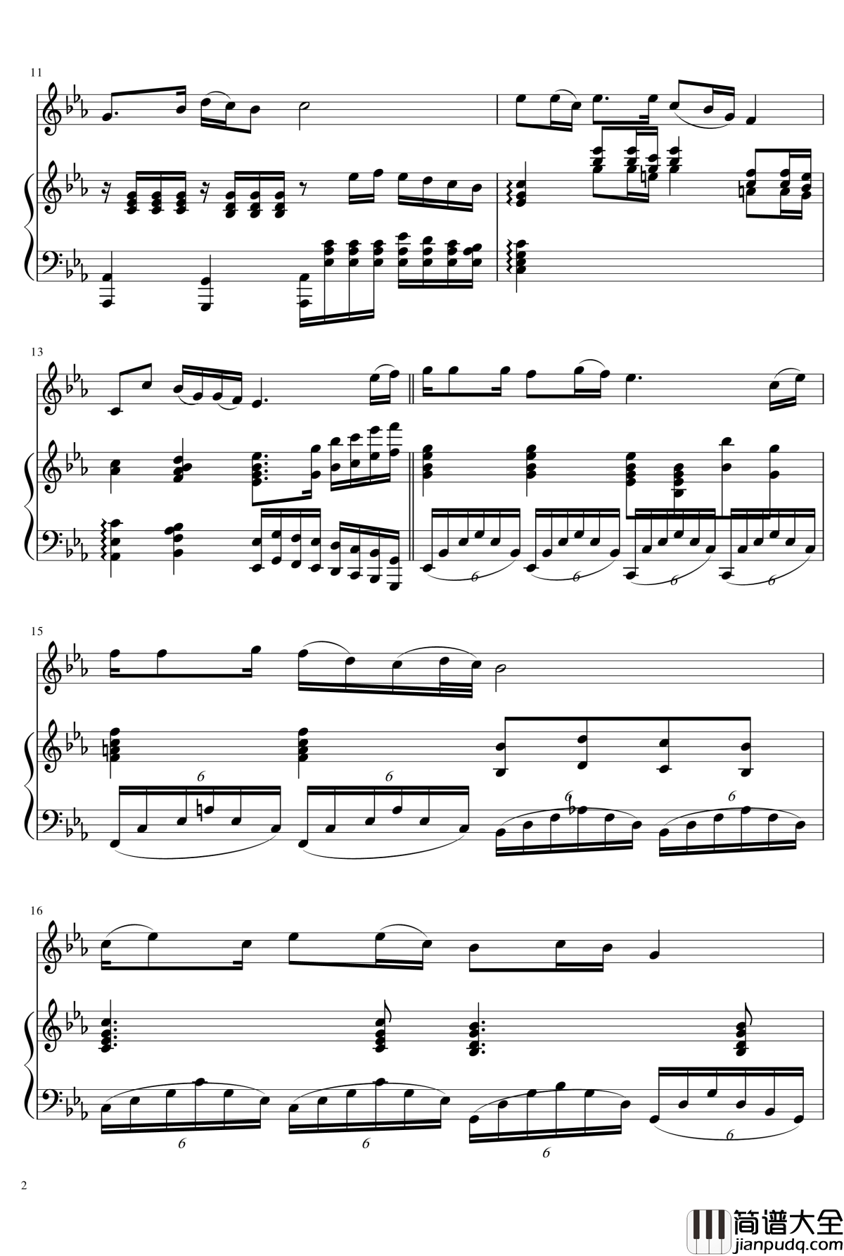 母亲钢琴谱_钢琴伴奏_金龙鱼_阎维文