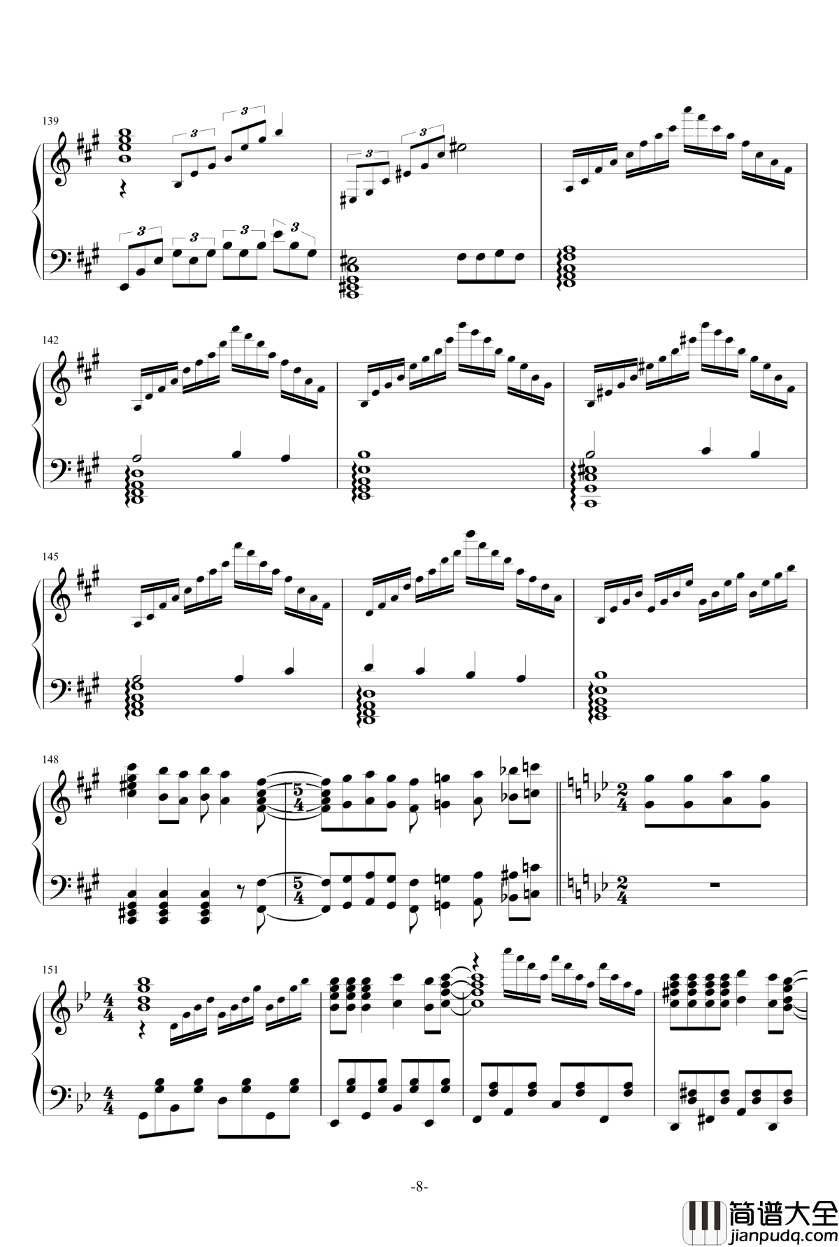 禁绝边境线钢琴谱_超时空要塞Δ_OST_完整版钢琴