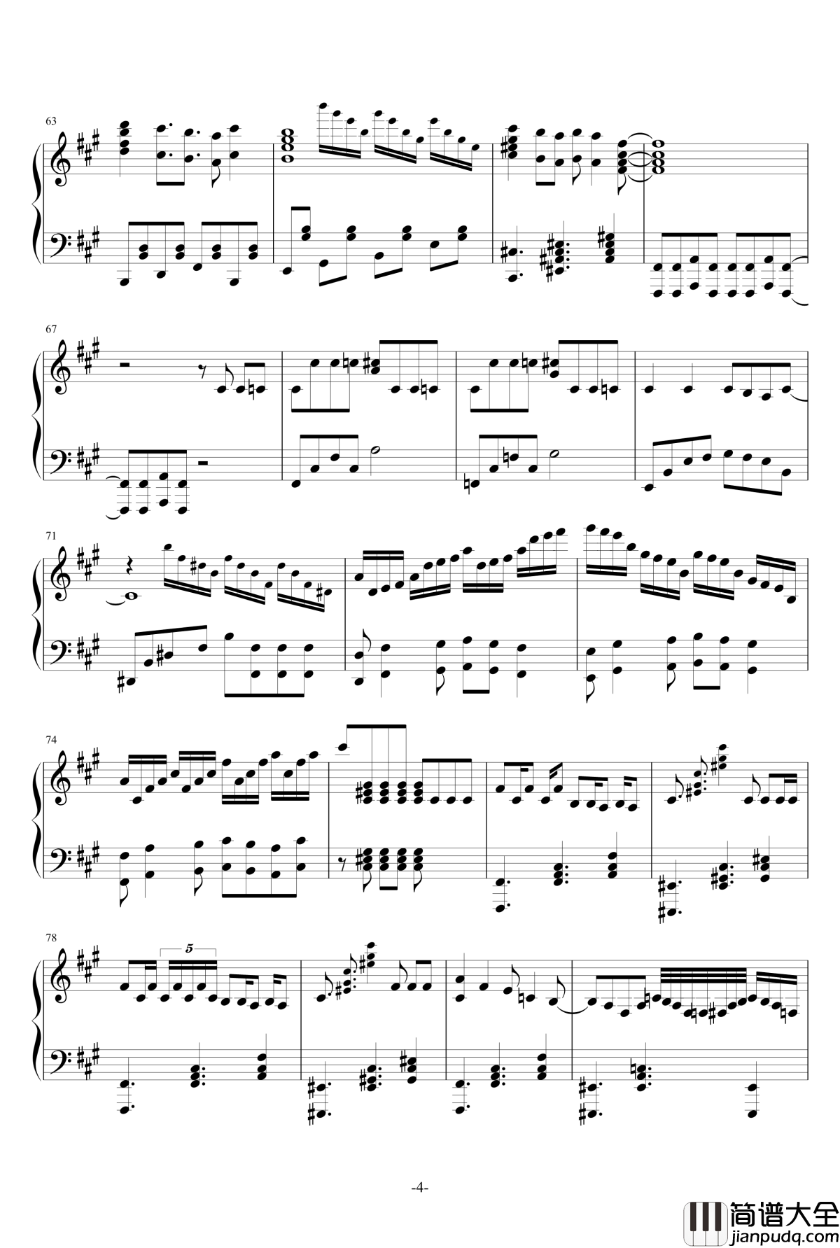 禁绝边境线钢琴谱_超时空要塞Δ_OST_完整版钢琴