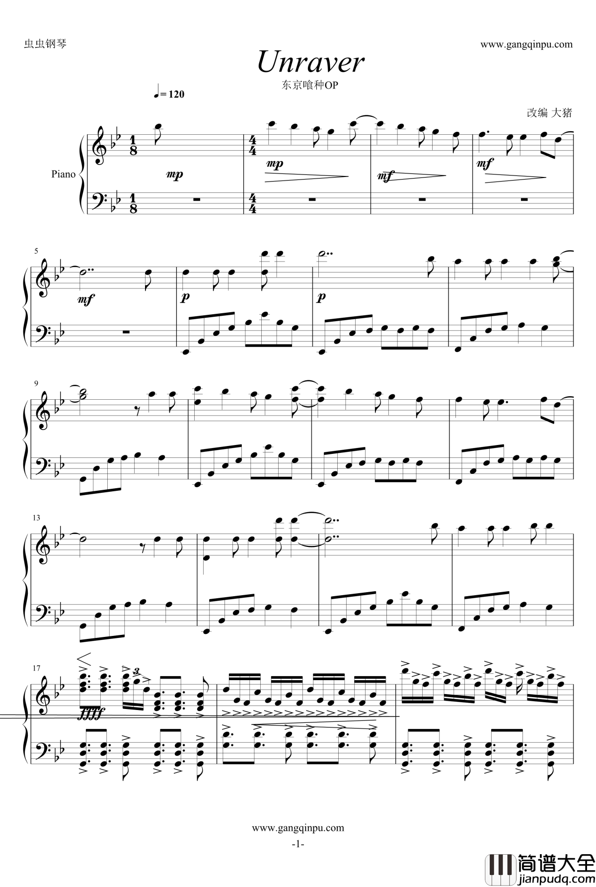 nravel钢琴谱_Jin