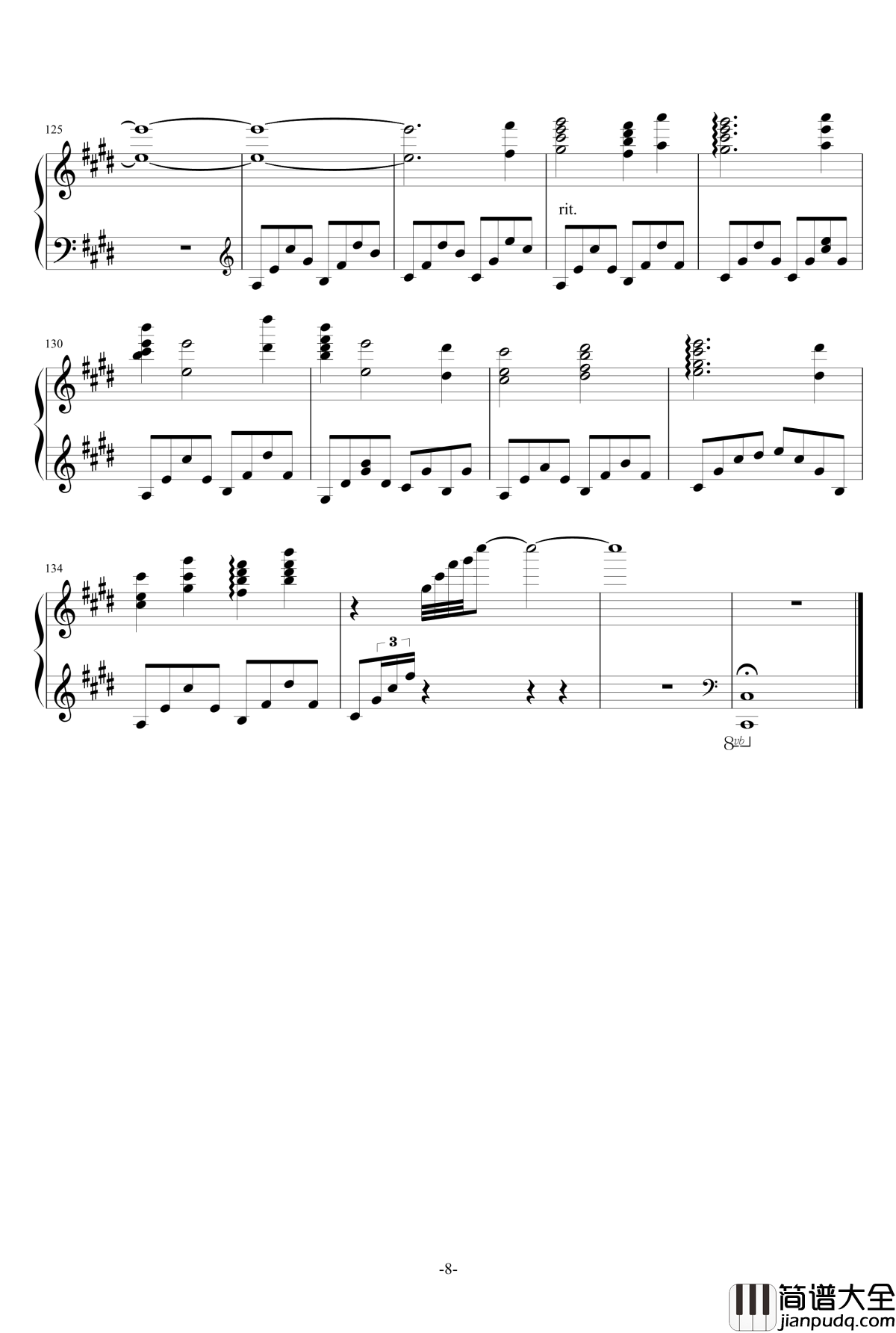 ED___STYX_HELIXTheishter版本钢琴谱_basertyu_Re：从零开始的异世界生活