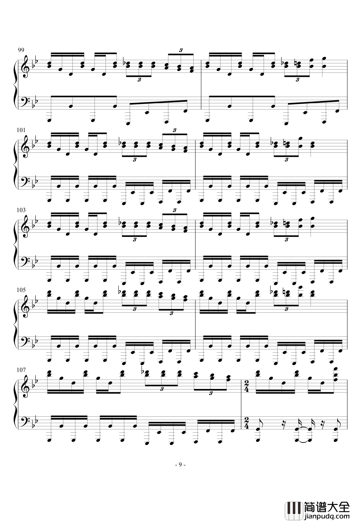 天空のグリニッジ钢琴谱_幻想游戏_触手猴_东方project