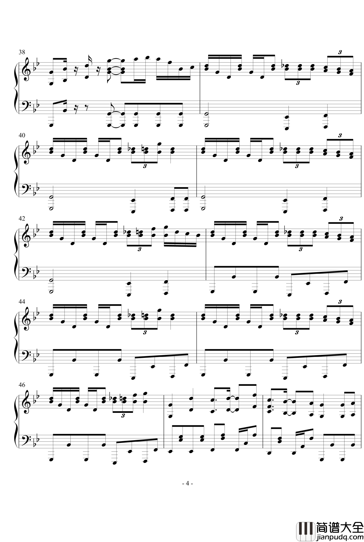 天空のグリニッジ钢琴谱_幻想游戏_触手猴_东方project